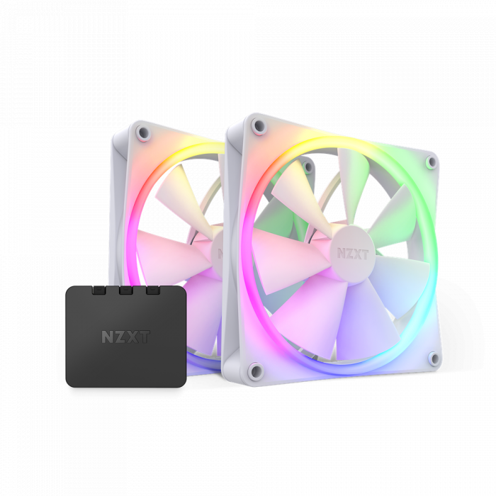 Fan CASE F140 RGB Twin Pack White (x2 Pack | 140mm PC Cooling Fans)