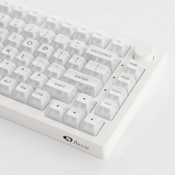 KEYCAP AKKO Clear Keycaps Set v2 - White (PC/ASA profile/155 nút)