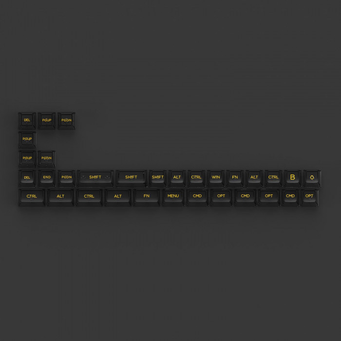 KEYCAP AKKO Clear Keycaps Set v2 - Black (PC/ASA profile/155 nút)