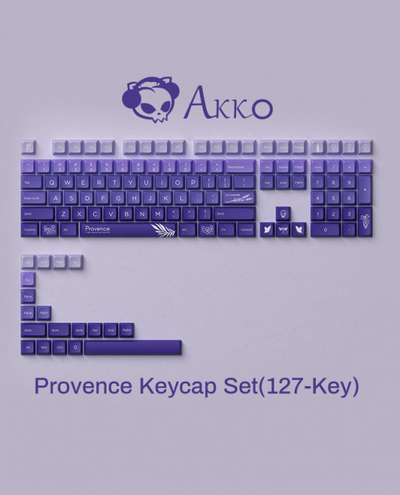 KEYCAP AKKO Keycap set – Provence (PBT Double-Shot/JDA profile/127 nút)