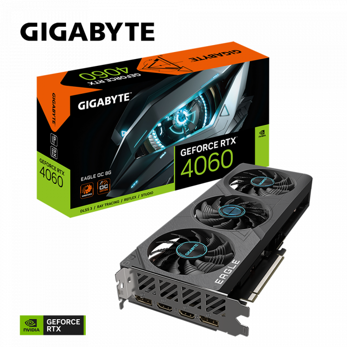 VGA GIGABYTE GeForce RTX 4060 EAGLE OC 8G
