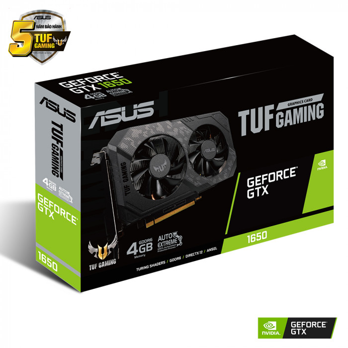 VGA Asus TUF Gaming GeForce® GTX 1650 4GB GDDR6