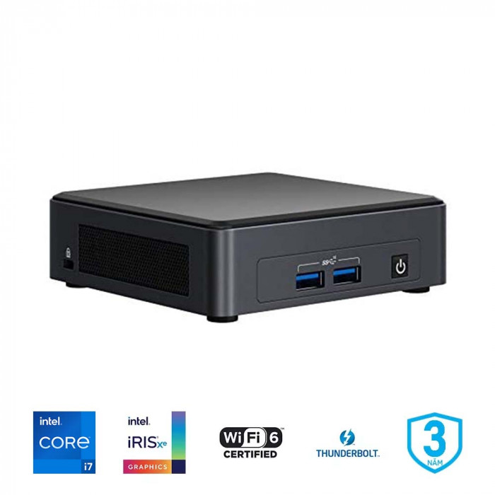 Mini PC Intel NUC 11 (i7-1165G7/Iris Xe Graphics/ax+BT/No OS) (WTY_BNUC11TNKI70000)