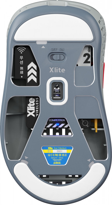 Chuột không dây Pulsar Xlite Wireless v2 Retro Gray - Medium/Mini (Limited)