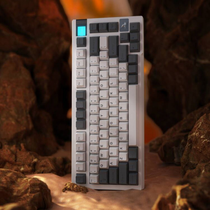 Bàn Phím Cơ Darmoshark K8 Mechanical Keyboard White Grey