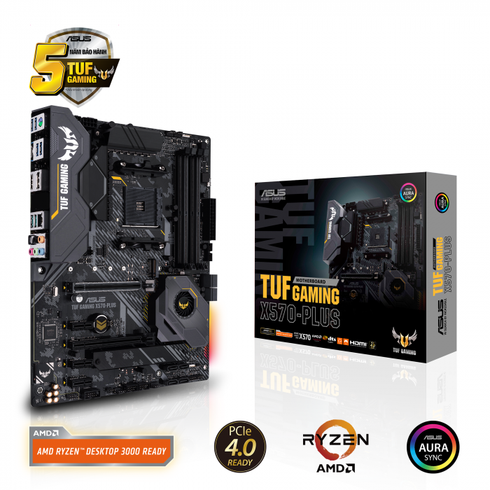 Mainboard Asus TUF Gaming X570-PLUS - Đen 