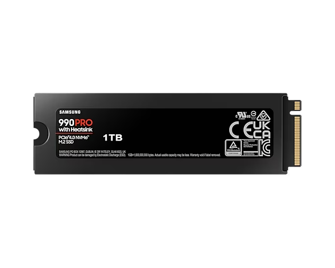 SSD Samsung 990 Pro Heatsink 1TB