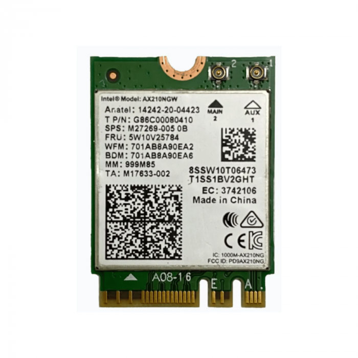 Card Thu WiFi Intel WIFI-6E AX210 (2400Mbps/Tri-Band/Bluetooth 5.3)