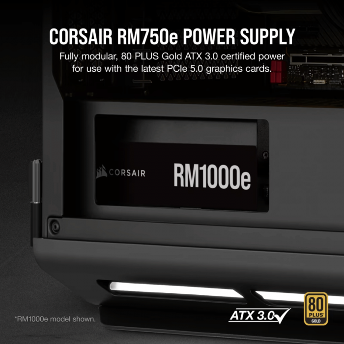 PSU Corsair RM750e 750w ATX 3.0 & PCIe 5.0 - Full Modular