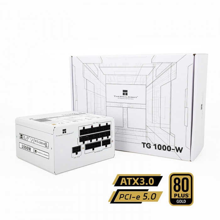 PSU Thermalright TG-1000-W White | 1000W, 80 Plus Gold, Full Modular