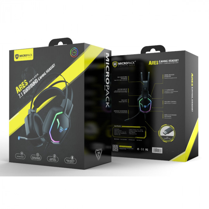 Tai Nghe Gaming Micropack GH-03 Wholesale RGB Wired