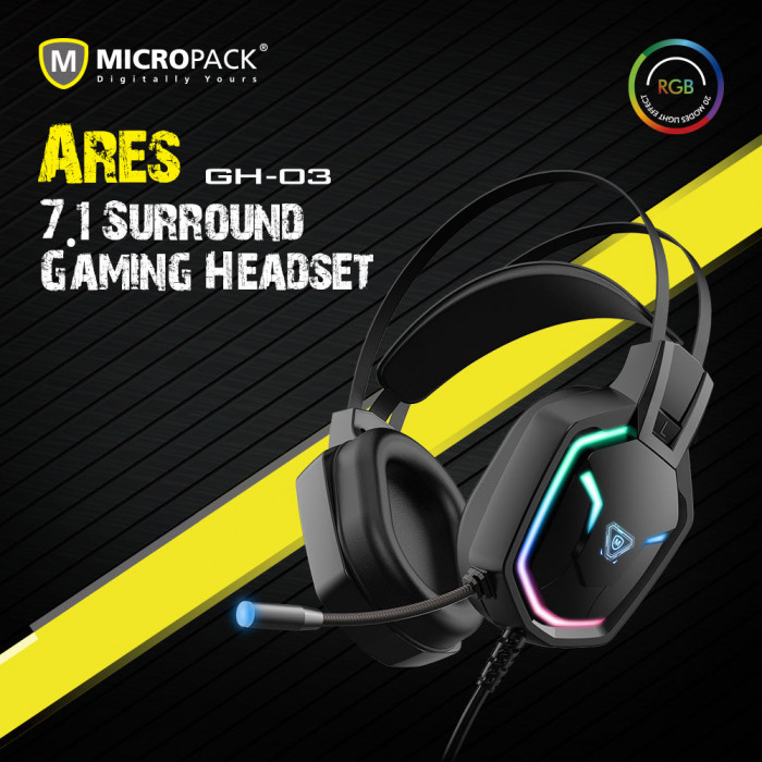 Tai Nghe Gaming Micropack GH-03 Wholesale RGB Wired
