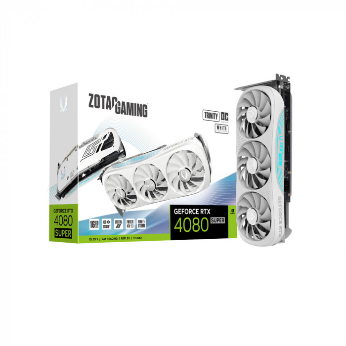 VGA ZOTAC GAMING GeForce RTX 4080 SUPER Trinity OC White 16GB GDDR6X