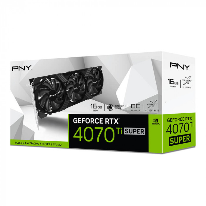 VGA PNY GeForce RTX™ 4070 Ti Super 16GB OC LED TF VERTO