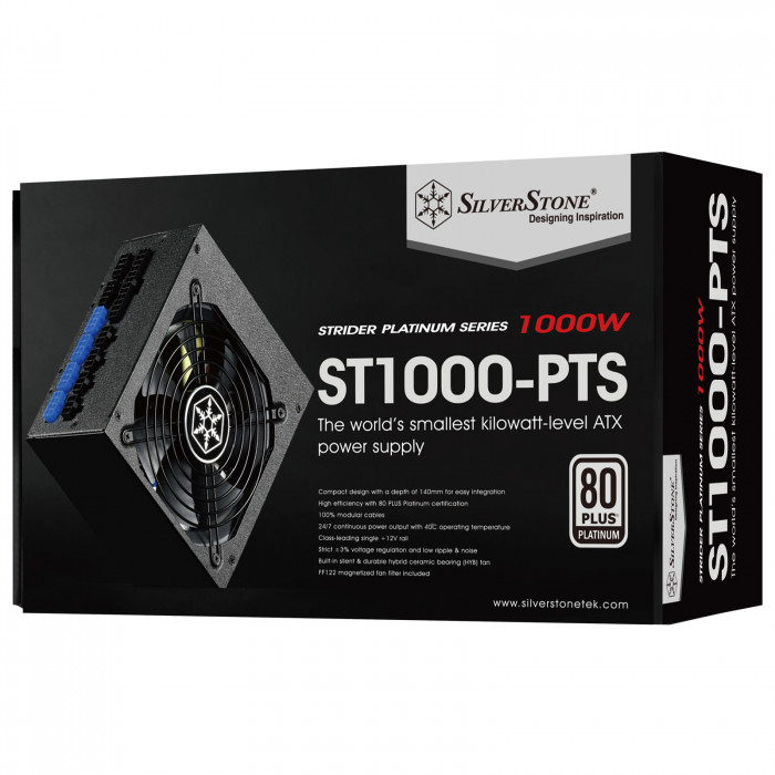 PSU SilverStone Strider 80 Plus Platinum 1000W (SST-ST1000-PTS)