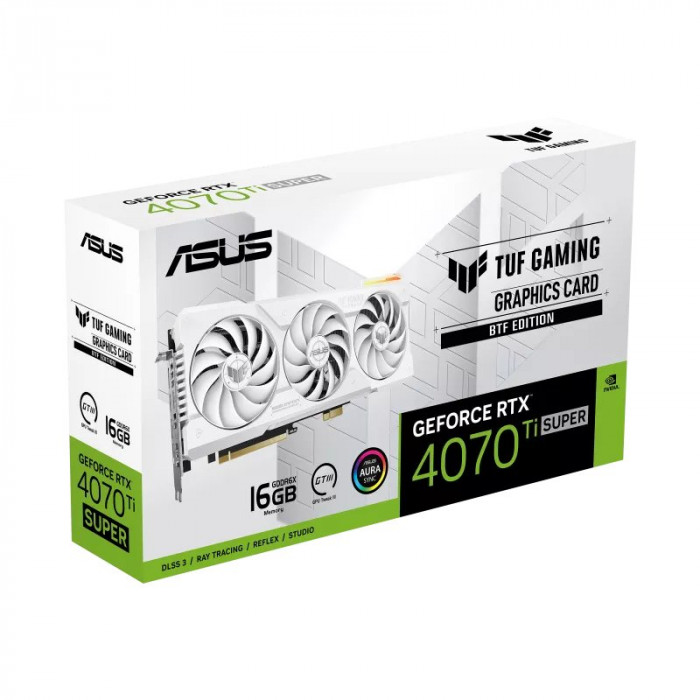 VGA ASUS TUF Gaming GeForce RTX™ 4070 Ti SUPER BTF White Edition 16GB GDDR6X