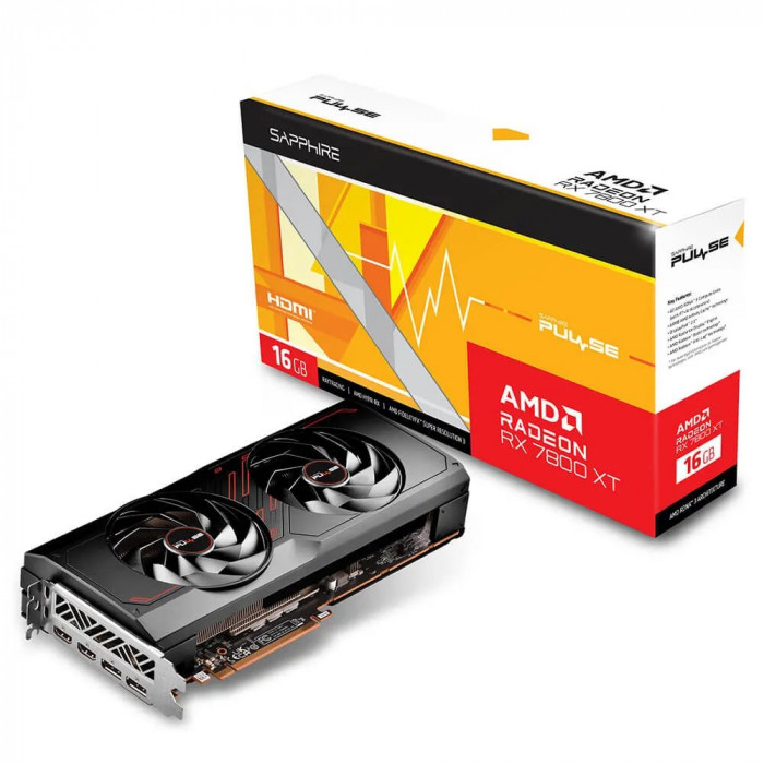 VGA Sapphire PULSE AMD Radeon RX 7800 XT 16G GDDR6