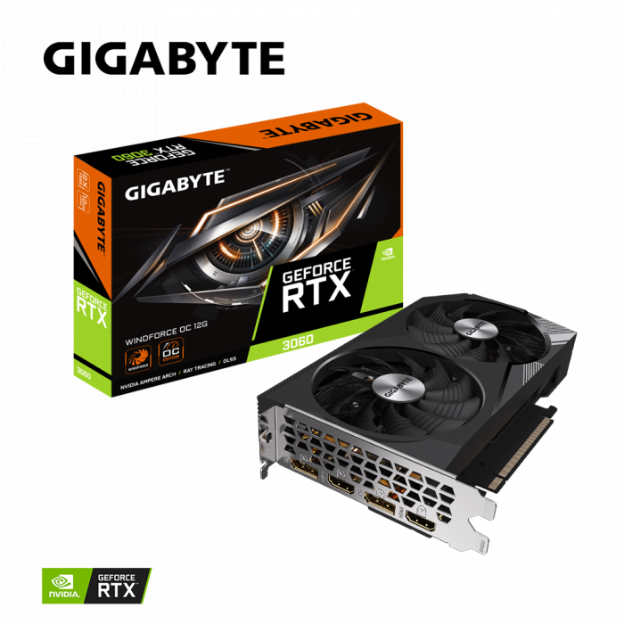 VGA GIGABYTE GeForce RTX™ 3060 WINDFORCE OC 12G (rev. 1.0)
