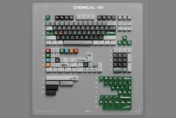 Keycap FRONTIER Chemistry 001 PBT Keycap Set