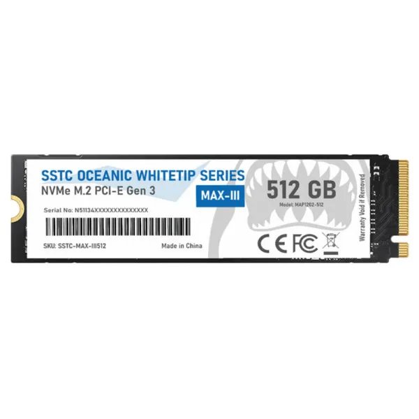 SSD SSTC OCEANIC WHITETIP MAX III 512GB – PCIe 3.0 x4 NVMe M.2
