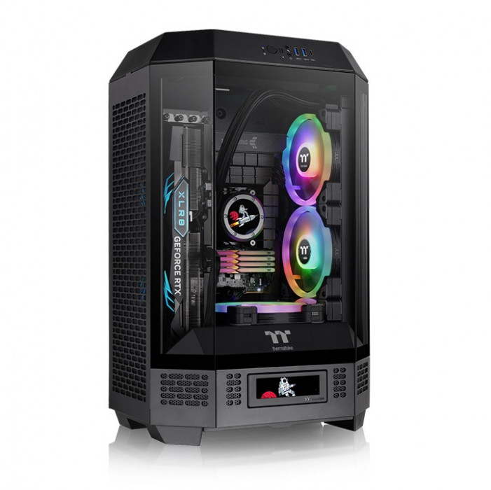 Case Thermaltake Tower 300 - Black Micro Tower Chassis