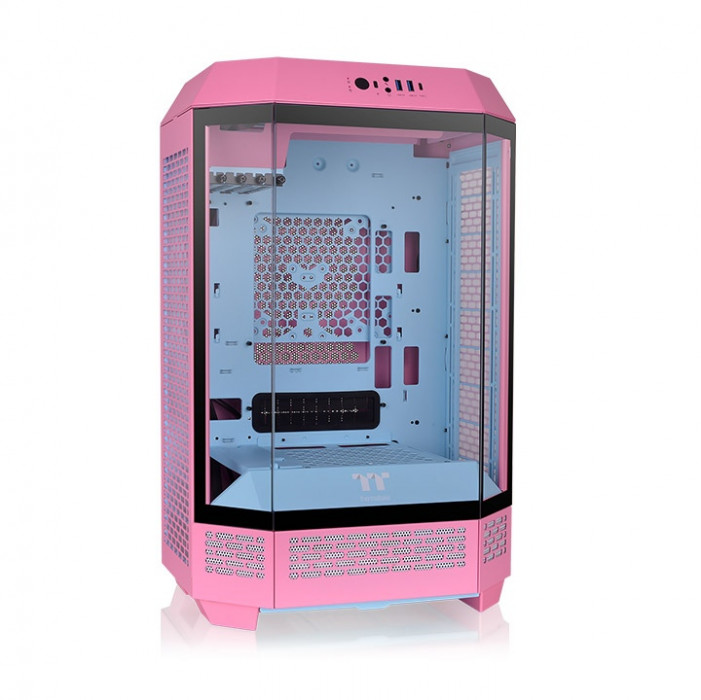 Case Thermaltake Tower 300 - Bubble Pink Micro Tower Chassis