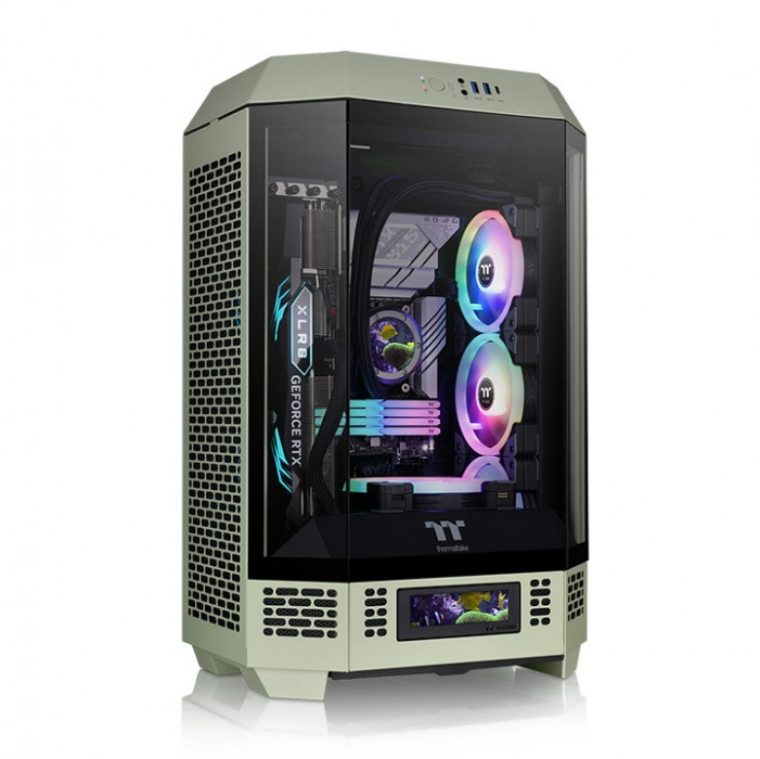 Case Thermaltake Tower 300 - Matcha Green Micro Tower Chassis