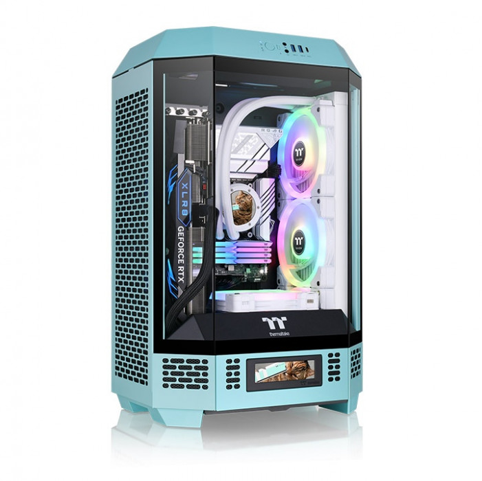 Case Thermaltake Tower 300 - Turquoise Micro Tower Chassis