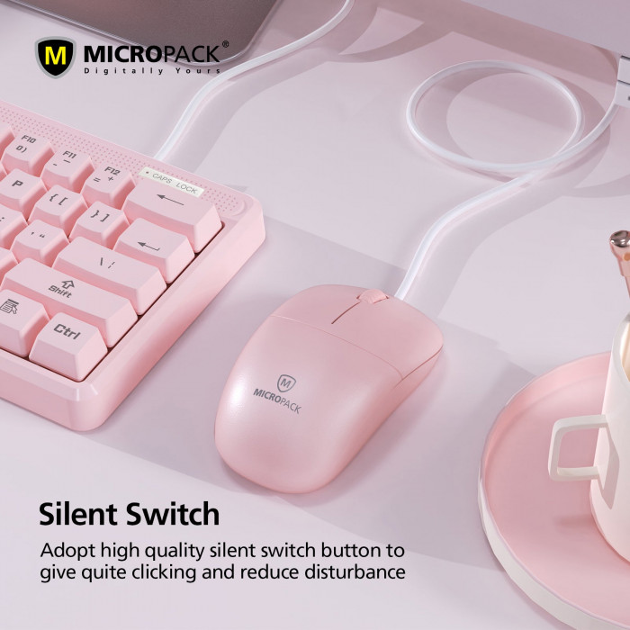 Chuột MicroPack COMFY MINI 2 M-105 Pink