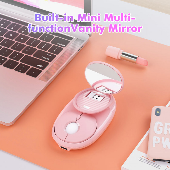 Chuột không dây MicroPack SPEED GLASS MP-720C Pink