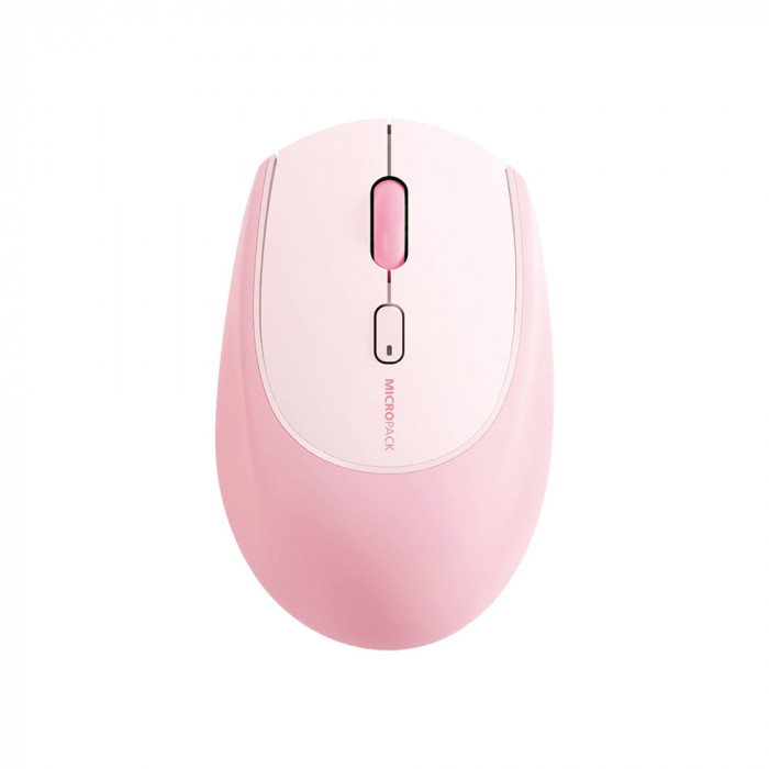 Chuột không dây MicroPack Soft Silicone Lifestyle MS-201W Pink