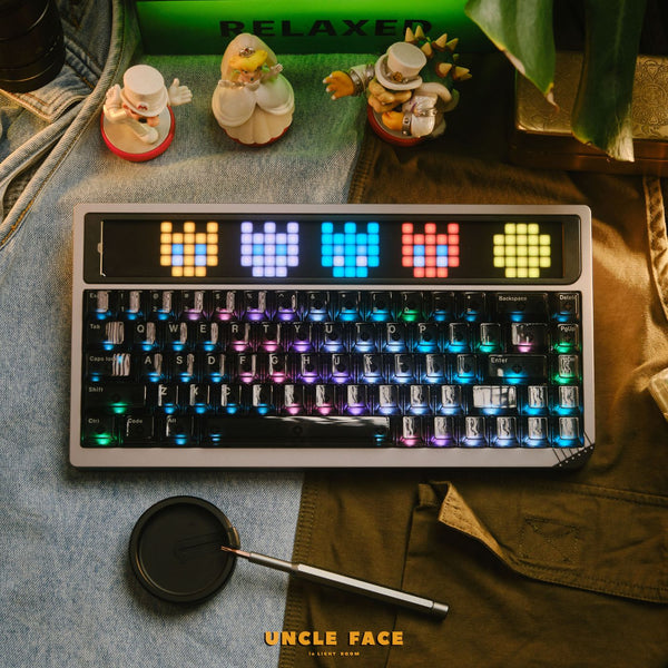 Bàn phím cơ Angry Miao AM RGB 65 - Cloud White (Bundle)