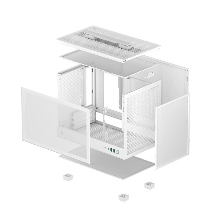 CASE Deepcool CH160 – White Portable High Airflow M-ITX