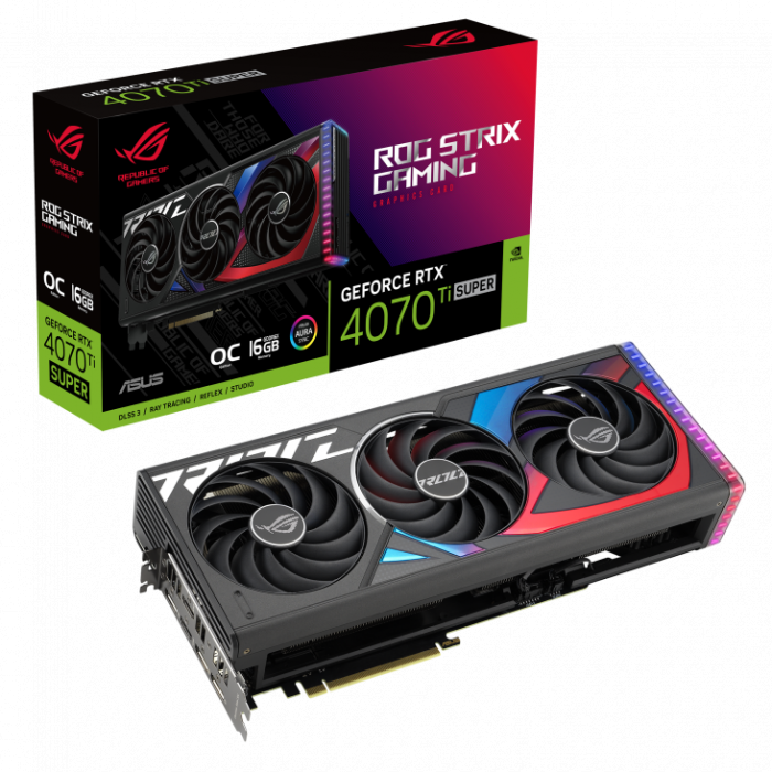 VGA ASUS ROG Strix GeForce RTX™ 4070 Ti SUPER 16GB GDDR6X OC Edition