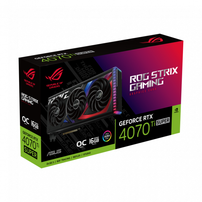 VGA ASUS ROG Strix GeForce RTX™ 4070 Ti SUPER 16GB GDDR6X OC Edition