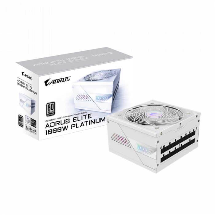 PSU Gigabyte AORUS ELITE P1000W 80+ Platinum Modular PCIe 5.0 ICE (AE1000PM PG5 ICE)