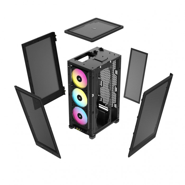 CASE Corsair 2000D RGB AIRFLOW Mini-ITX PC Case – Black