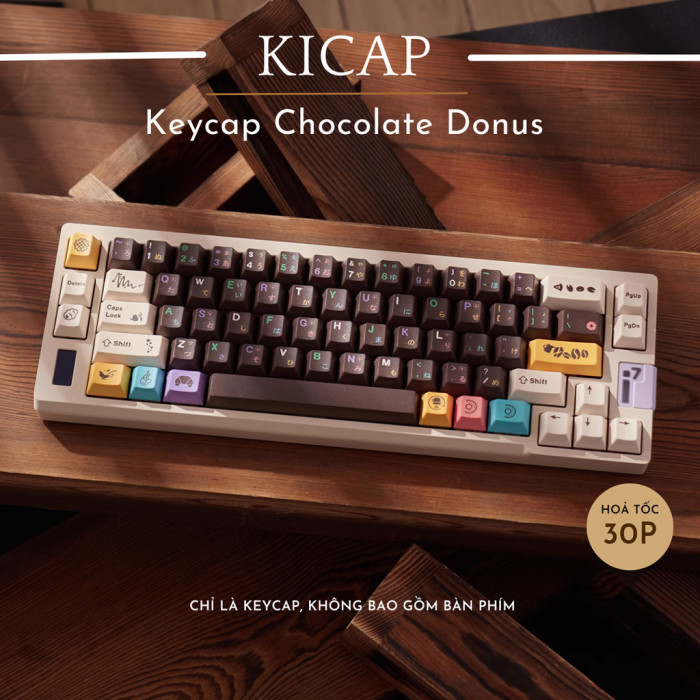 KEYCAP CHOCOLATE DONUT