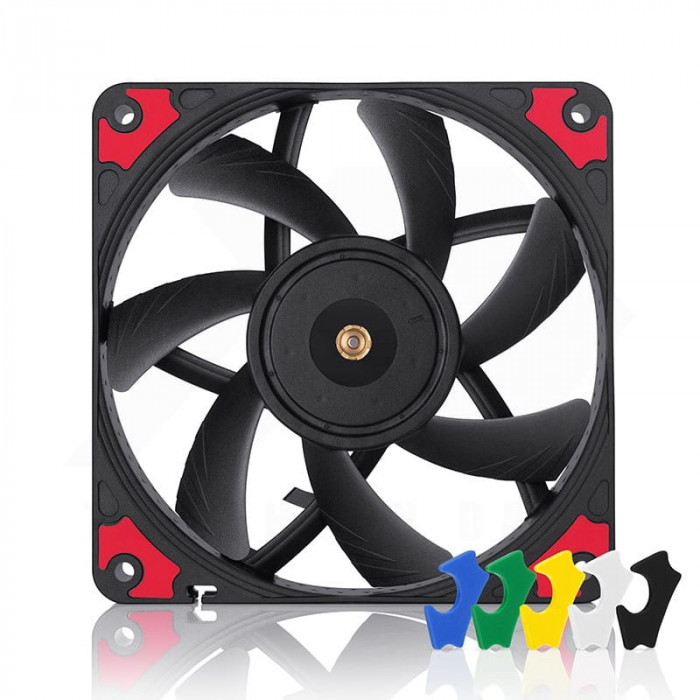 Noctua NF-A12x15 PWM Fan 120mm - CHROMAX BLACK SWAP