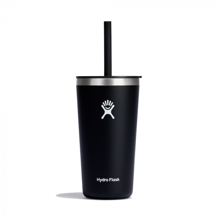 Ly nước giữ lạnh Hydro Flask Around Tumbler Straw Lid 20 OZ (591 ml) - Black