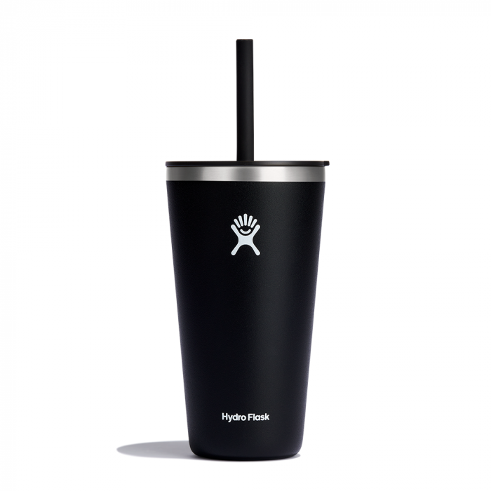 Ly nước giữ lạnh Hydro Flask Around Tumbler Straw Lid 28 OZ (828 ml) - Black