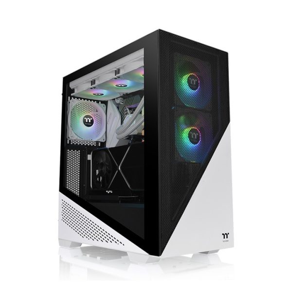 Case Thermaltake Divider 370 TG ARGB White Mid Tower Chassis