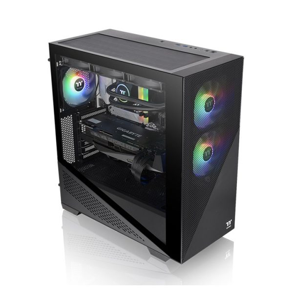 Case Thermaltake Divider 370 TG ARGB Black Mid Tower Chassis