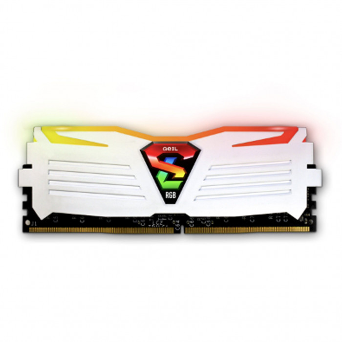 Ram GEIL Super Luce White RGB 8GB (1x8GB/DDR4/3200MHz)