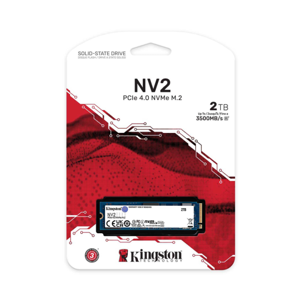 SSD Kingston NV2 2TB M.2 PCIe Gen4 x4 NVMe SNV2S/2000G