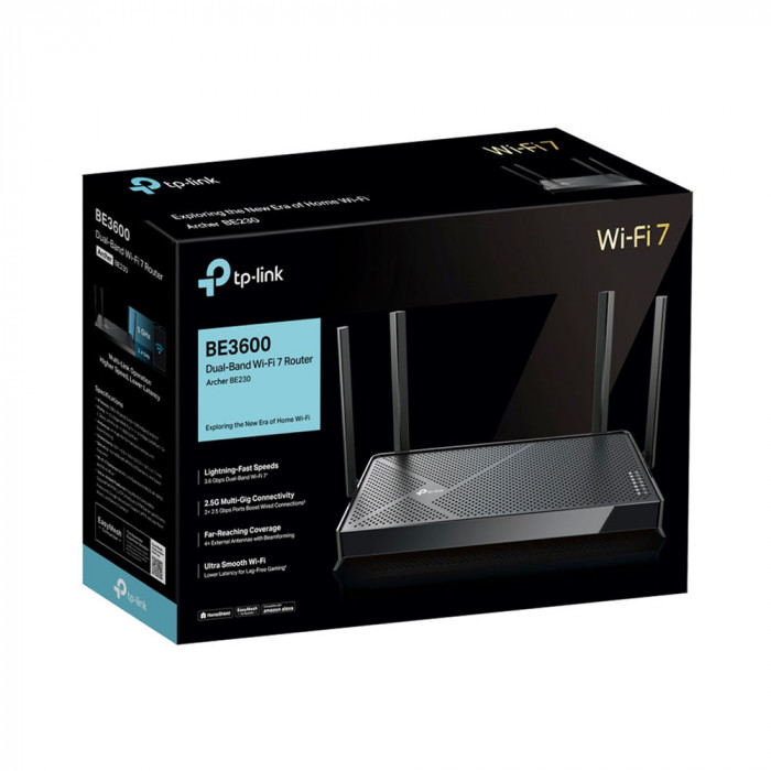 Router Wifi 7 TP-Link Archer BE230 (Băng Tần Kép BE3600)