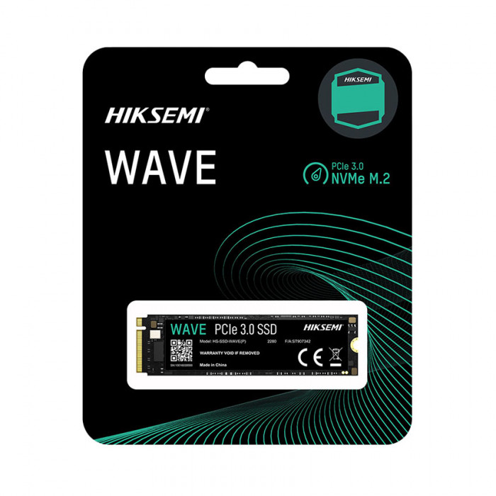 SSD WD Hiksemi WAVE(P) 256GB, PCIe Gen 3 x 4, NVMe