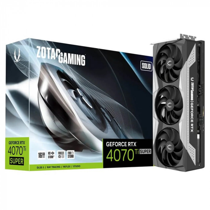 VGA ZOTAC GAMING GeForce RTX 4070 Ti SUPER SOLID 16GB GDDR6X