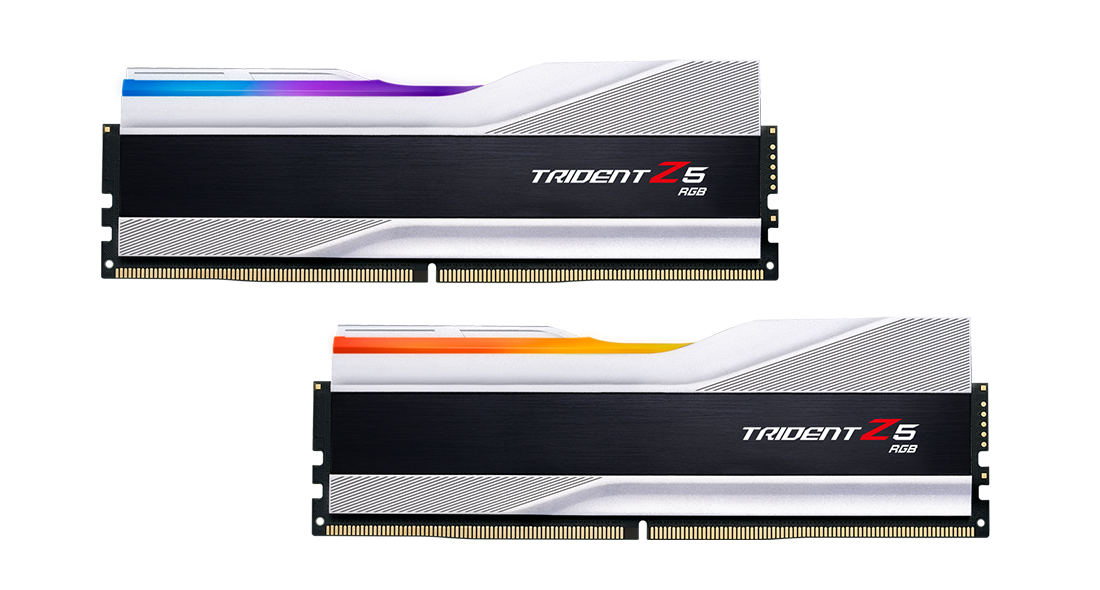 RAM G.SKILL TRIDENT Z5 RGB 32GB (2X16GB/DDR5/6000MHZ/CL40/SILVER)