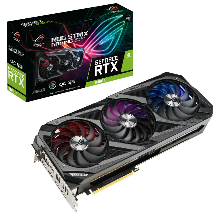VGA Asus ROG Strix GeForce RTX™ 3060 Ti V2 8GB GDDR6